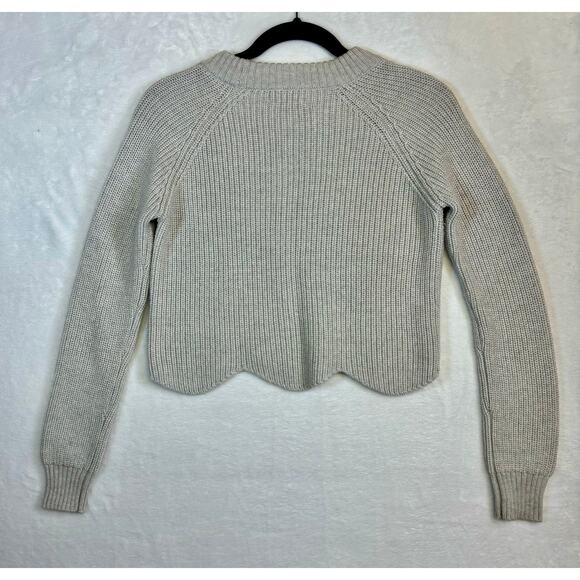 Aritzia Wilfred Sardou Sweater Heather Birch XS Made in Italy 100% Wool - Picture 11 of 12